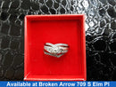 Ring - Wedding Set - White Gold 10k (.417) 6.3 grams Size 20