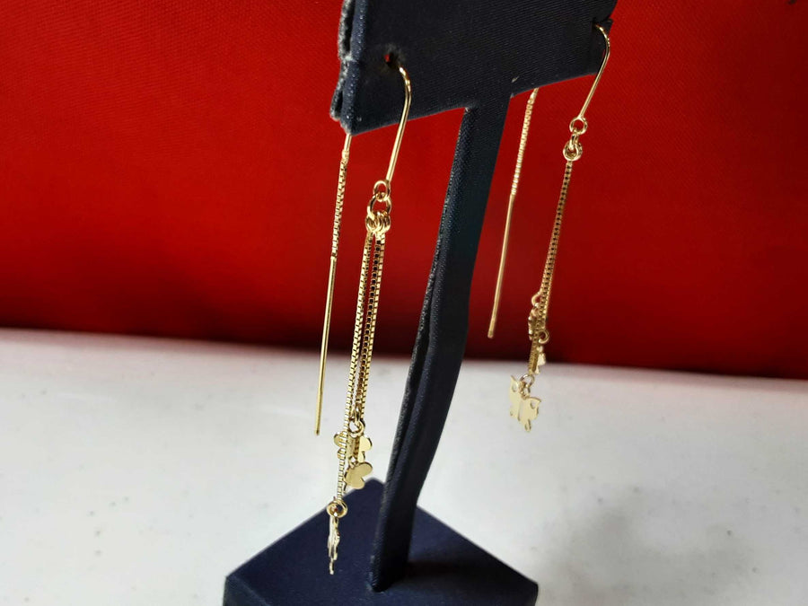 Jacket Earrings - Yellow Gold 10k (.417) 2.3 grams