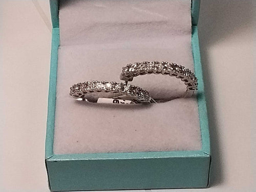 Hoop Earrings - Silver 4.5 grams