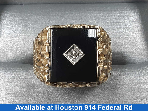 Men's Ring - Yellow Gold 14k (.585) 7 grams Size 10.5