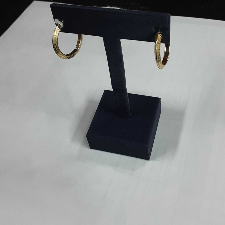 Hoop Earrings - Yellow Gold 10k (.417) 1.7 grams