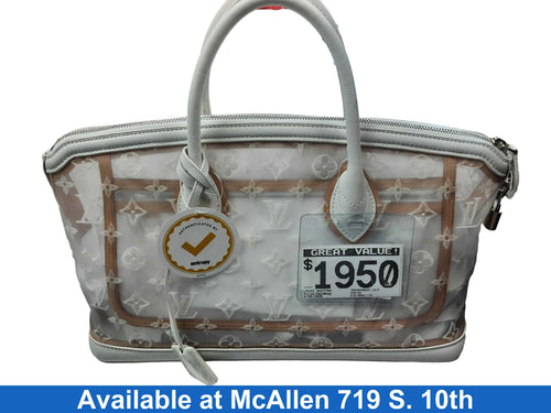 Louis Vuitton Transparent Lockit East West White Purse / Handbag