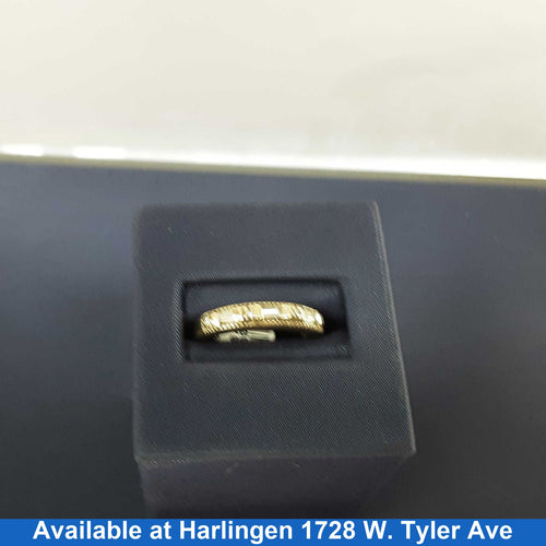 Ring - Wedding Band - Yellow Gold 18k (.750) 4.7 grams Size 6.5
