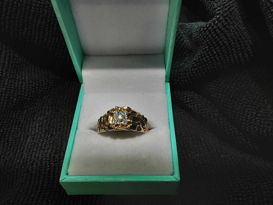 Men's Ring - Yellow Gold 10k (.417) 4.5 grams Size 10