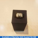Men's Ring - White Gold 18k (.750) 9.9 grams Size 8.5