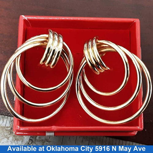 Hoop Earrings - Yellow Gold 14k (.585) 8.6 grams