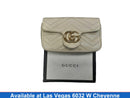 Gucci Gg Marmont Leather Super Mini Beige / Tan Purse / Handbag