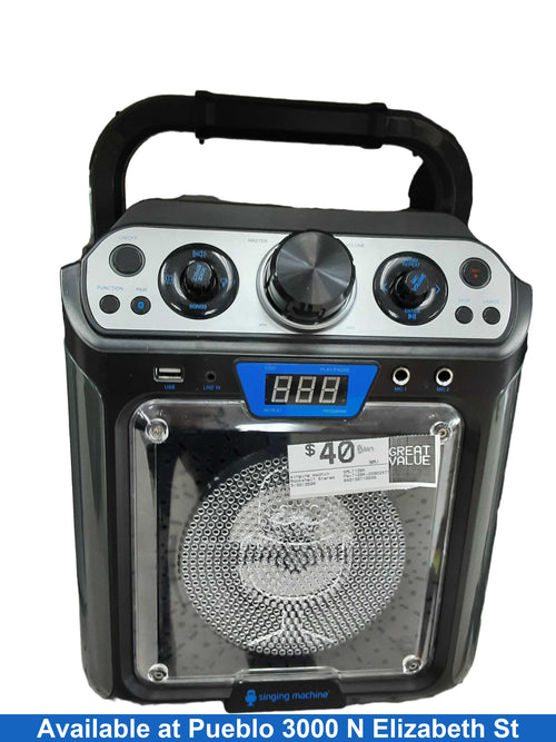 Singing Machine Sml712bk Black Bookshelf Stereo, no Speaker