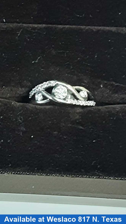 Ring - Wedding Band - White Gold 14k (.585) 4.1 grams Size 7