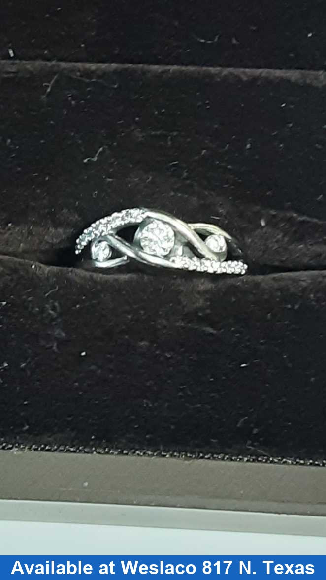 Ring - Wedding Band - White Gold 14k (.585) 4.1 grams Size 7
