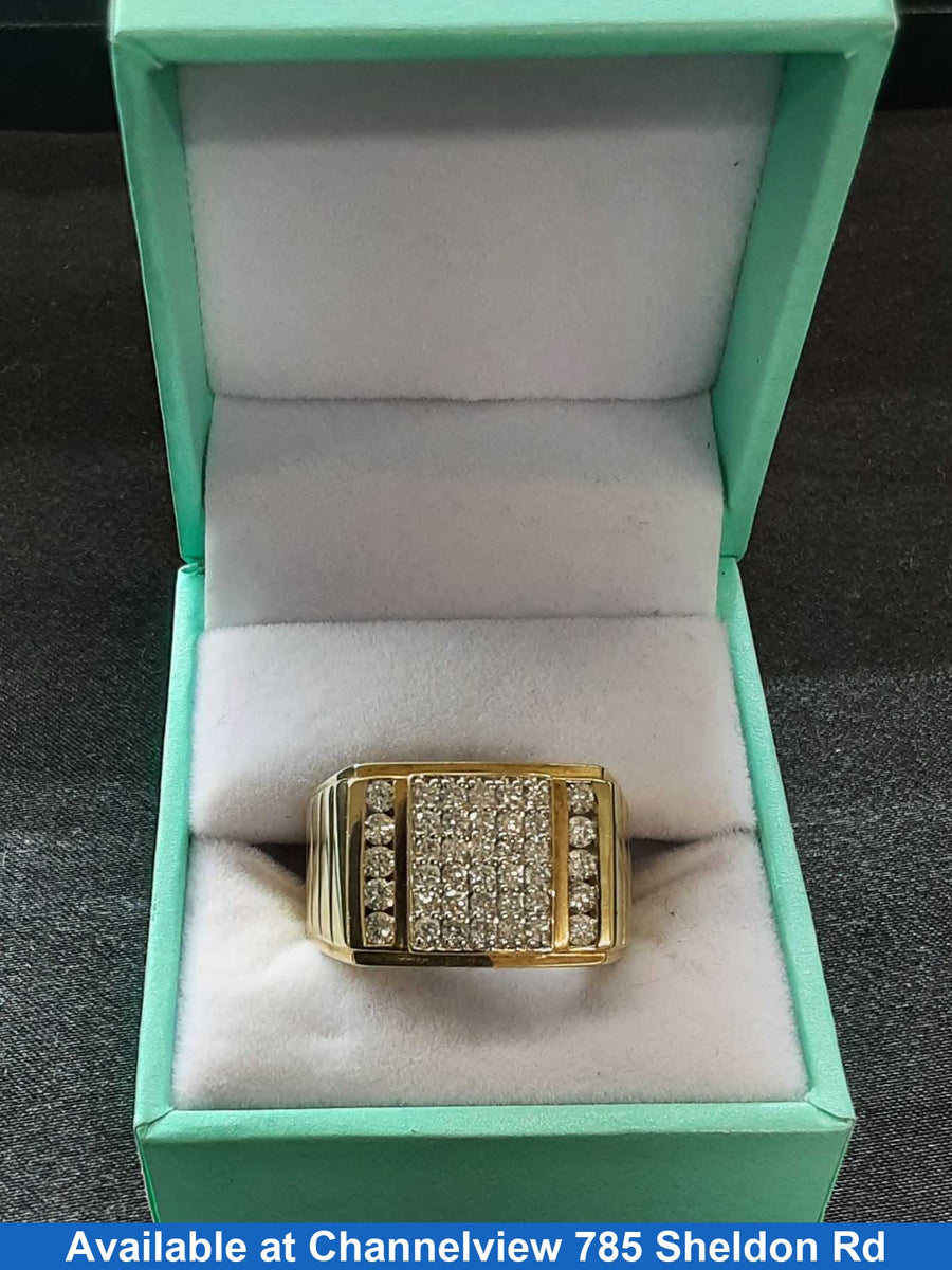 Men's Ring - Yellow Gold 10k (.417) 7.4 grams Size 10