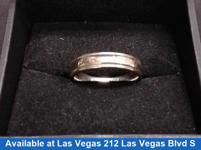 Ring - Wedding Band - White Gold 14k (.585) 7.8 grams Size 20