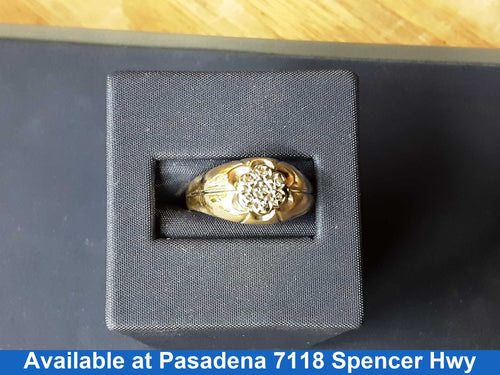 Men's Ring - Yellow Gold 10k (.417) 4.9 grams Size 20