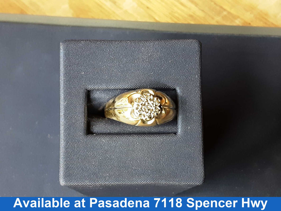 Men's Ring - Yellow Gold 10k (.417) 4.9 grams Size 20
