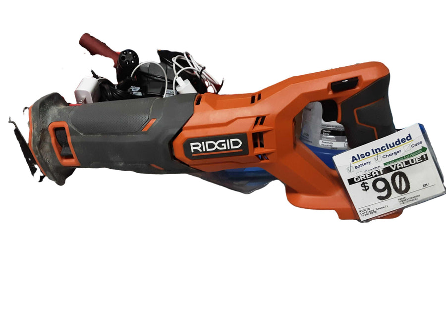 Ridgid R8646 Orange Cordless Reciprocating Saw