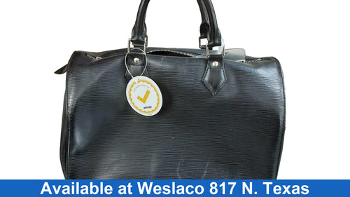 Louis Vuitton Speedy 30 S.epi Noir 2 Black Purse / Handbag