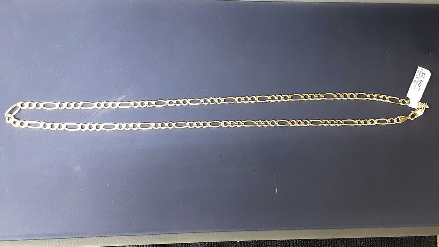 Figaro Chain - Yellow Gold 14k (.585) 19 grams 21 inch