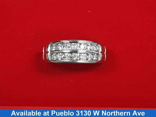Men's Ring - White Gold 10k (.417) 6.7 grams Size 11