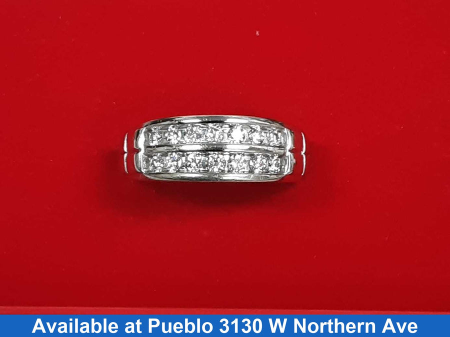 Men's Ring - White Gold 10k (.417) 6.7 grams Size 11