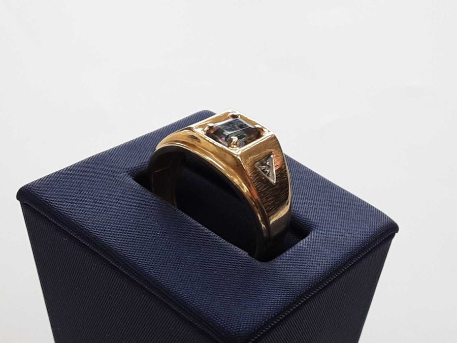 Men's Ring Yellow Gold 10k Size 10.5