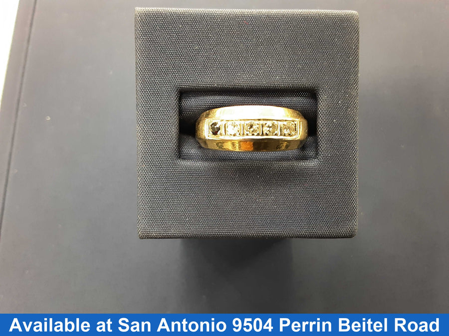 Ring - Wedding Band - Yellow Gold 14k (.585) 5.6 grams Size 8