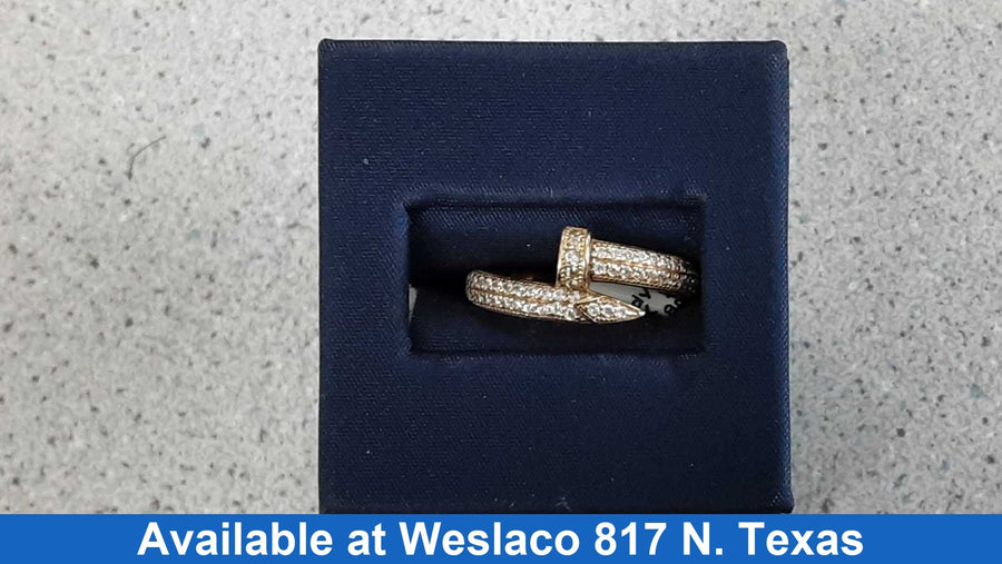 Women's Ring - Yellow Gold 10k (.417) 1.9 grams Size 8