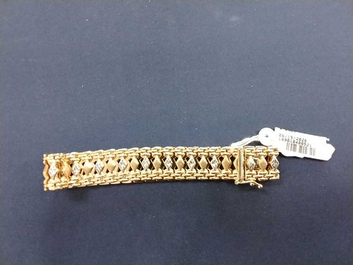 Bracelet - Tricolor Gold 10k (.417) 11.1 grams 8 inch