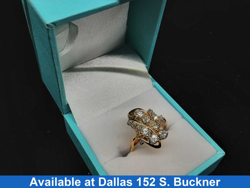Women's Ring - Yellow Gold 14k (.585) 5 grams Size 20