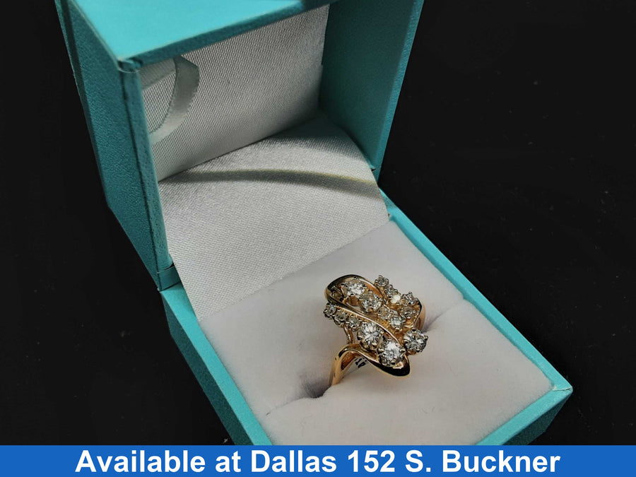 Women's Ring - Yellow Gold 14k (.585) 5 grams Size 20