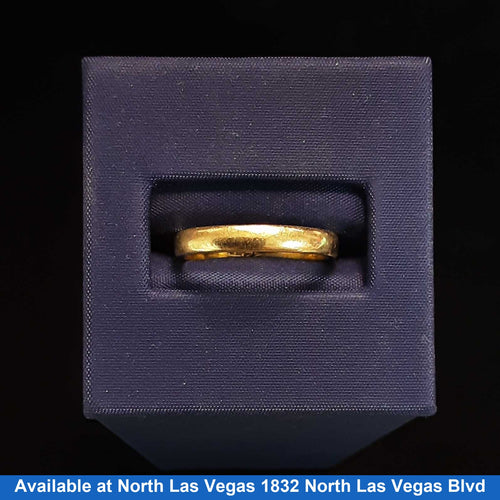 Ring - Wedding Band - Yellow Gold 14k (.585) 2.4 grams Size 6
