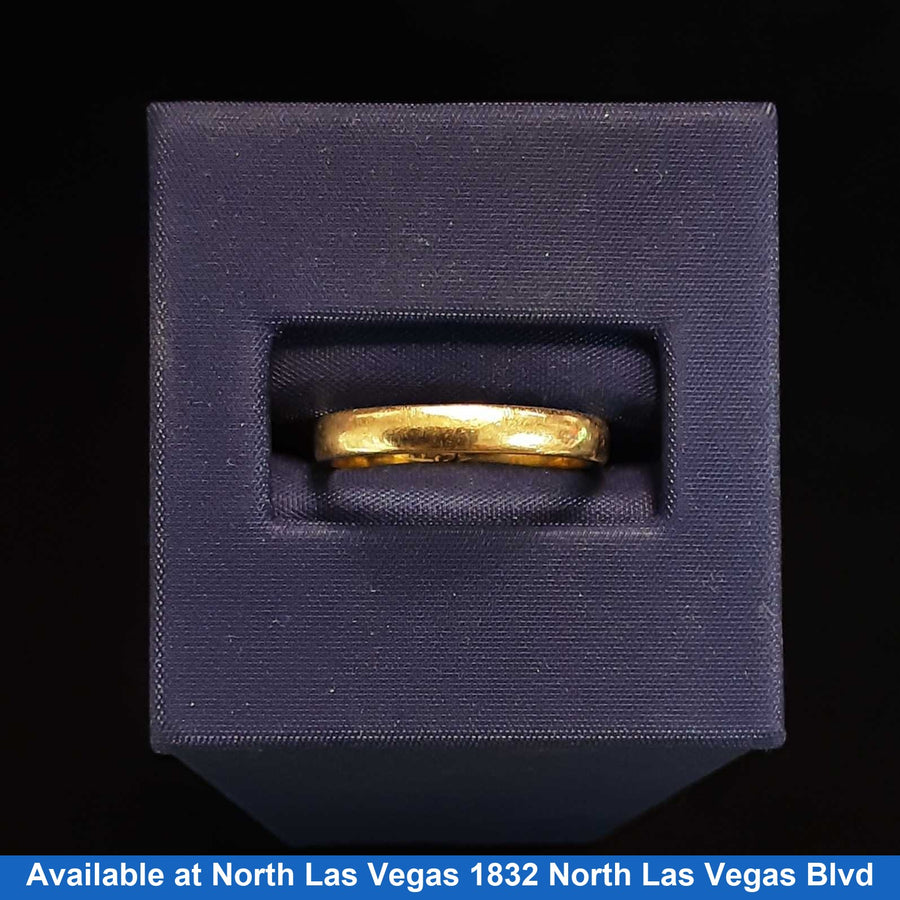 Ring - Wedding Band - Yellow Gold 14k (.585) 2.4 grams Size 6