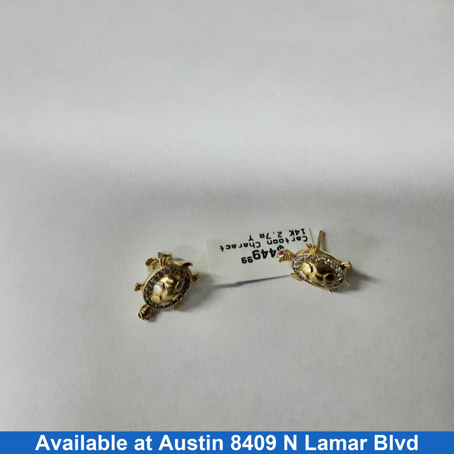 Earrings - Yellow Gold 14k (.585) 2.7 grams