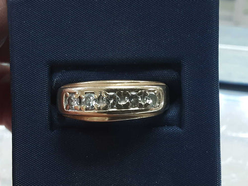 Ring - Wedding Band - Yellow Gold 14k (.585) 4.5 grams Size 10.5
