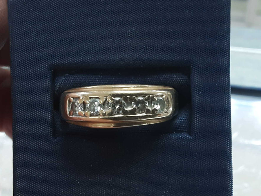 Ring - Wedding Band - Yellow Gold 14k (.585) 4.5 grams Size 10.5