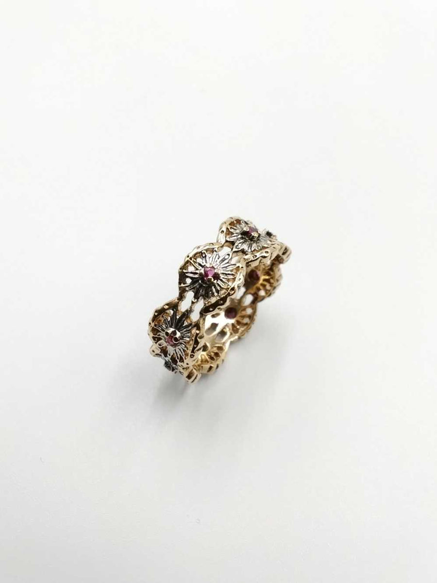 Women's Ring - Yellow Gold 14k (.585) 6.6 grams Size 9.5