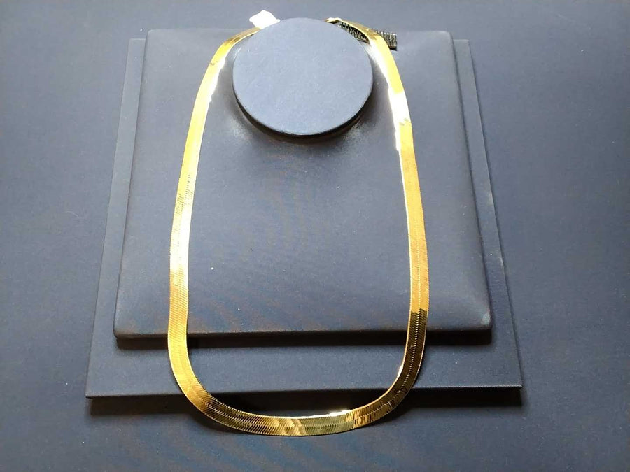 Herringbone Chain - Yellow Gold 14k (.585) 21.9 grams 20 inch