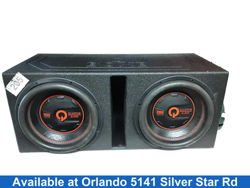 Q Bomb 3000w Black Car Sub-Woofer