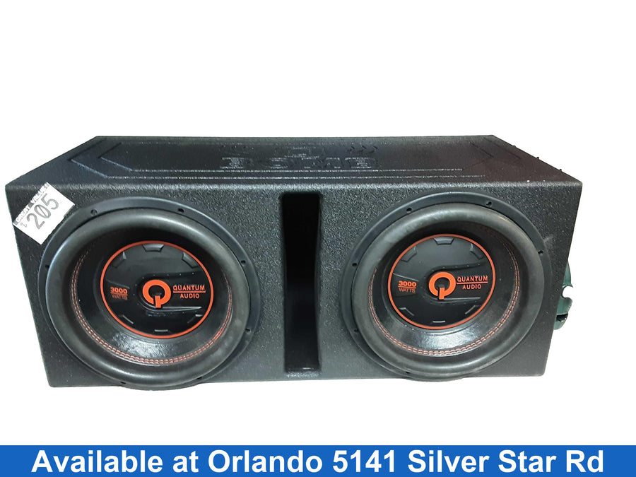 Q Bomb 3000w Black Car Sub-Woofer