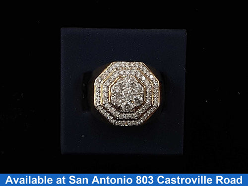 Men's Ring - Yellow Gold 10k (.417) 9.8 grams Size 10.5