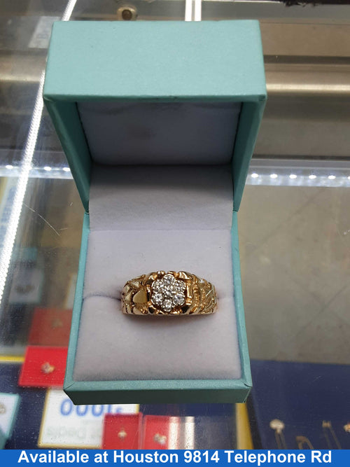 Men's Ring - Yellow Gold 14k (.585) 9.2 grams Size 10.5
