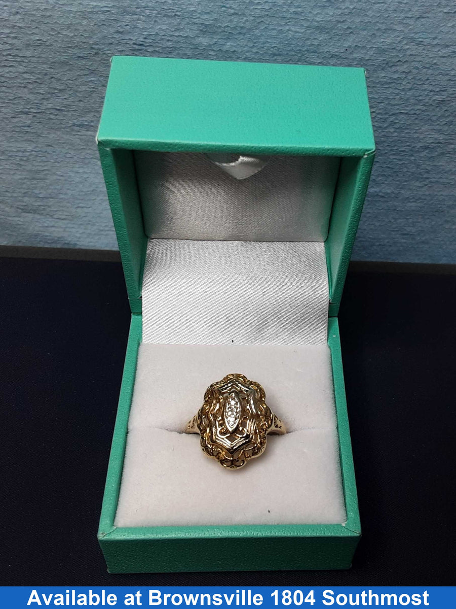 Women's Ring - Yellow Gold 14k (.585) 3.9 grams Size 7