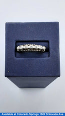 Ring - Wedding Band - White Gold 14k (.585) 2.9 grams Size 5.5