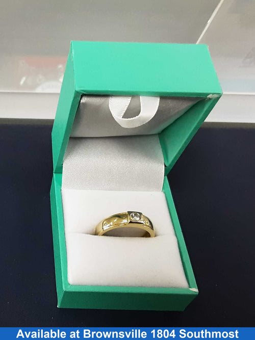Men's Ring - Yellow Gold 10k (.417) 3.2 grams Size 7.5