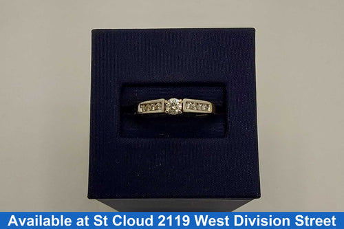 Ring - Wedding Set - White Gold 14k (.585) 3.44 grams Size 7.5