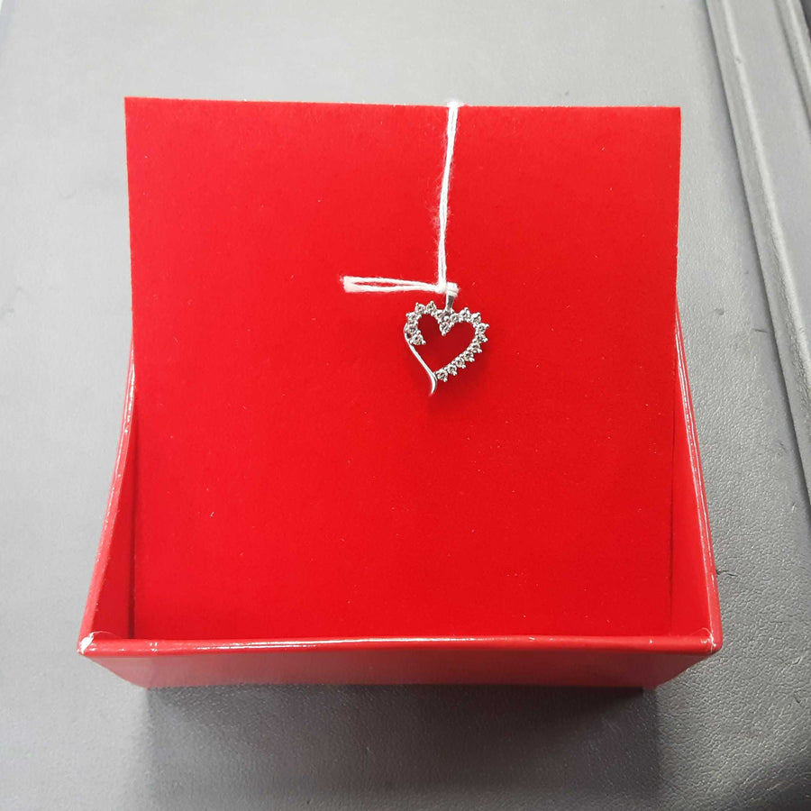 Diamond Pendant - White Gold 10k (.417) 1.2 grams