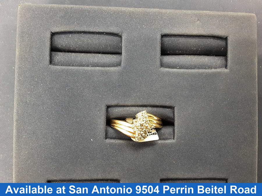 Women's Ring - Yellow Gold 10k (.417) 3.1 grams Size 8.5