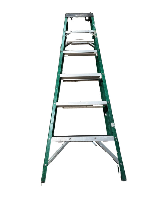 Husky Green A-Frame Ladder