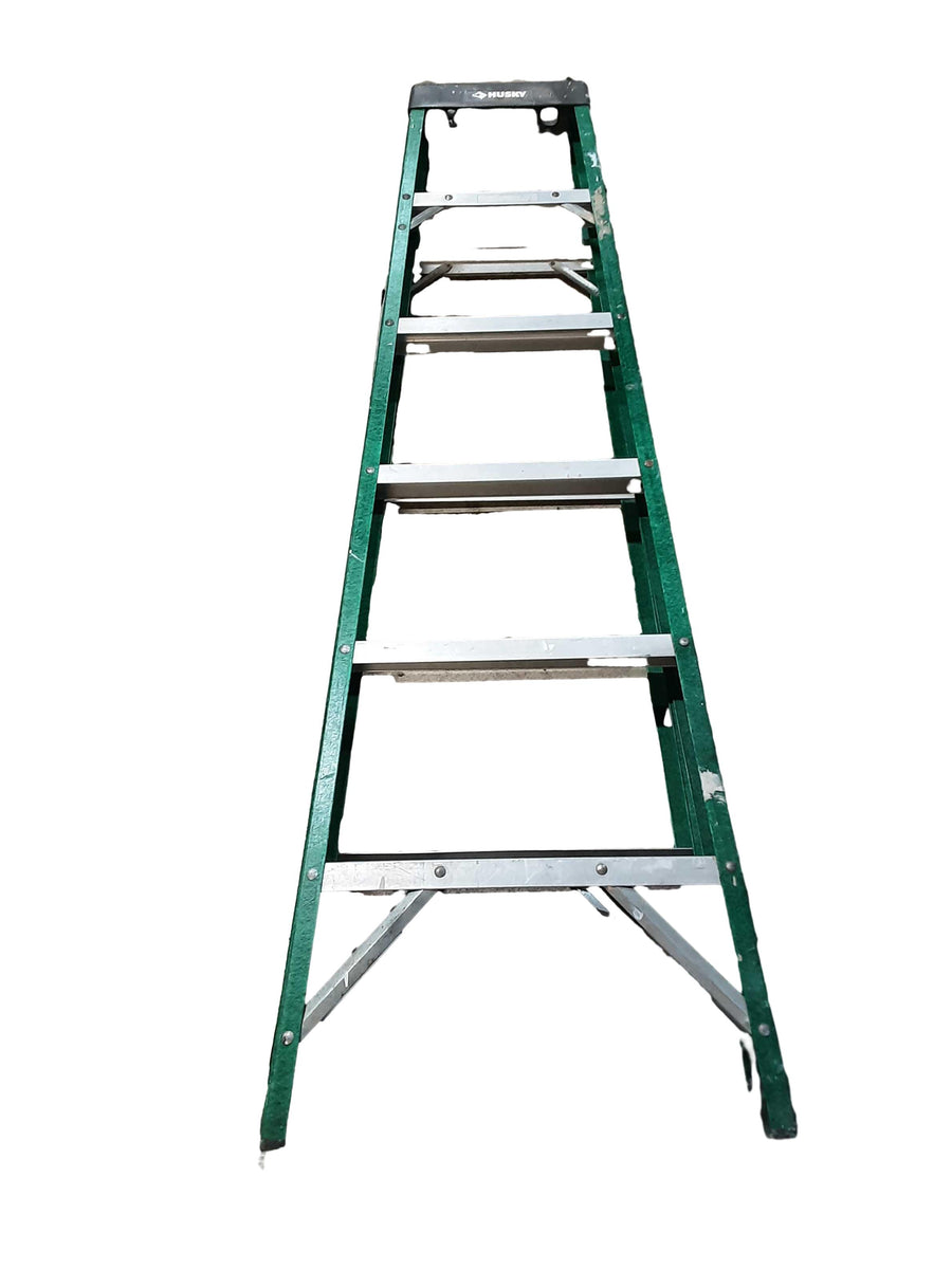 Husky Green A-Frame Ladder