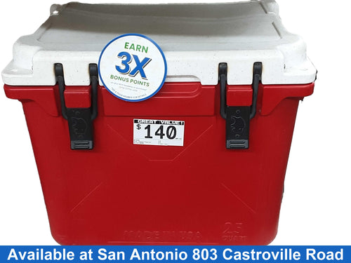 Bison Red Cooler