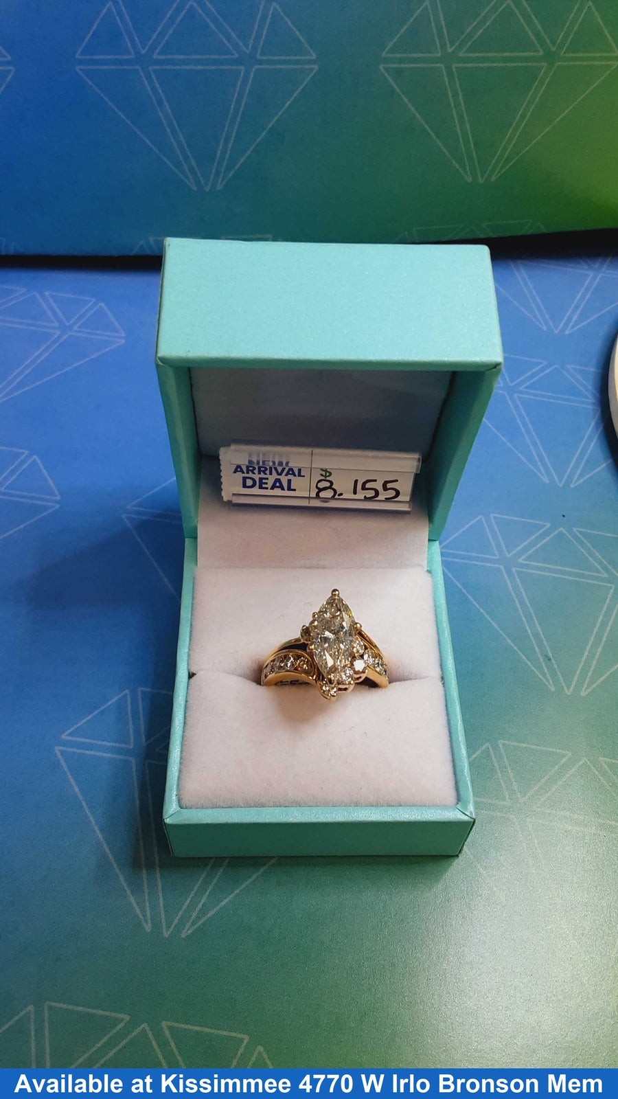 Ring - Engagement Set - Yellow Gold 14k (.585) 7.9 grams Size 20